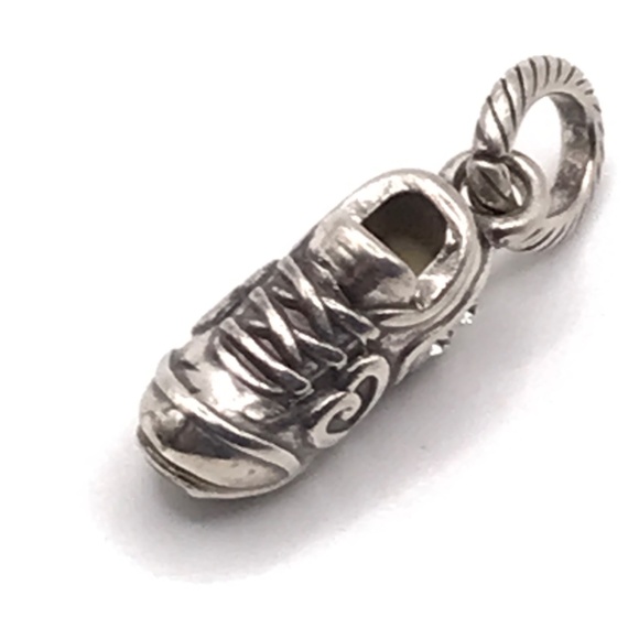 Brighton Tiny Running Shoe Pendant Dangle Charm Silver Plate Sneaker Sports - Picture 8 of 9